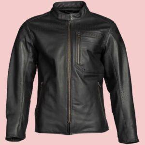 Perforated Leather Motorcycle Jacket