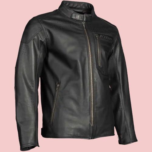 Perforated Leather Motorcycle Jacket - AirBorne Jacket