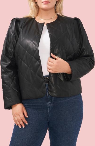 Plus Size Leather Jacket Womens Airborne Jacket 3091