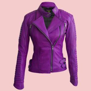 Soft Lambskin Leather Jacket Womens