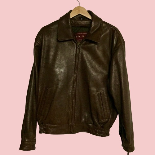 Used Leather Jacket Mens - AirBorne Jacket
