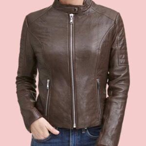 Warm Leather Jacket Womens