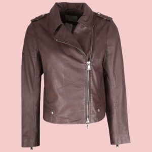 Zip Up Leather Jacket