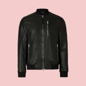 Alls Saints Leather Jacket Men