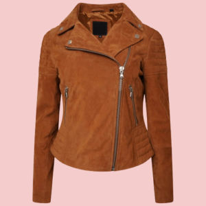 Brown Suede Leather Jacket