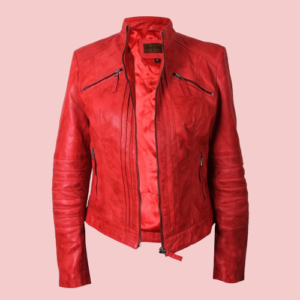 Classic Leather Jacket Womens