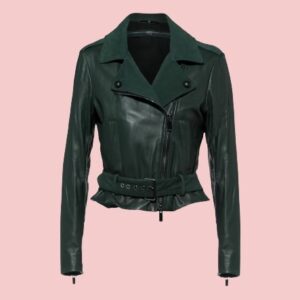 Emerald Green Leather Jacket