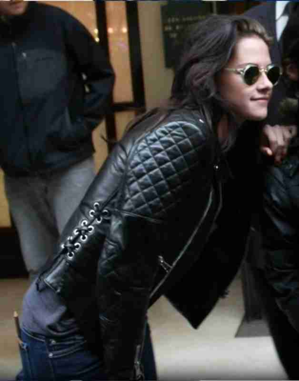 Kristen Stewart Biker Leather Jacket - Image 2