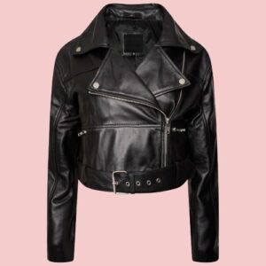 Leather Cropped Jacket