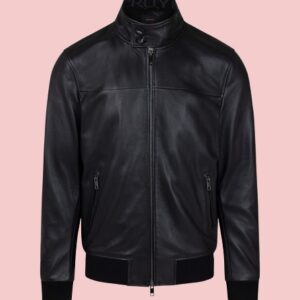 Leather Harrington Jacket