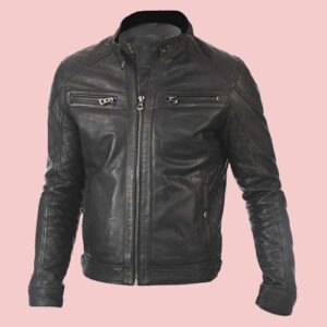 Men Genuine Leather Jacket