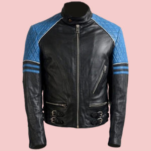 Slim Fit Leather Jacket Mens