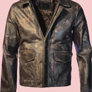 Vintage Leather Biker Jacket