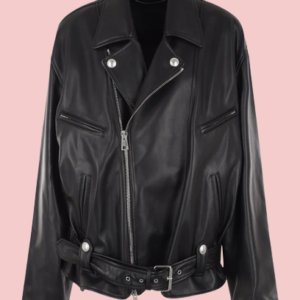 Black Leather Jacket Oversized