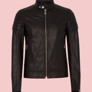 Juniors Black Leather Jacket