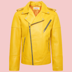 Mens Yellow Leather Jacket