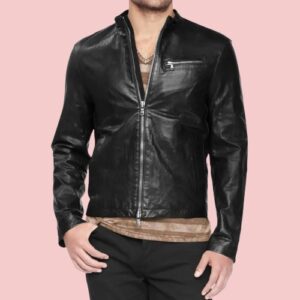 Short Leather Jacket Mens