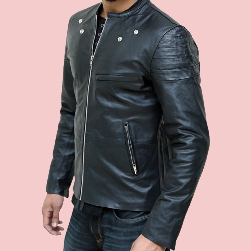 Thin Leather Jacket Mens - AirBorne Jacket