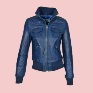 Bomber Leather Jacket Women