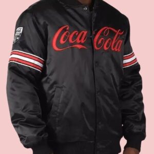 Coca Cola Black Bomber Satin Jacket