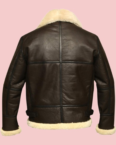 Faux Fur Lined Leather Jacket - AirBorne Jacket