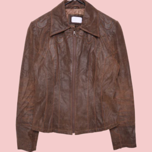 Guess Brown Leather Jacket