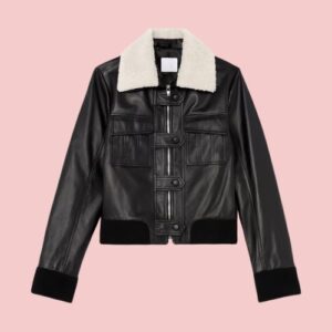 Leather And Sherpa Jacket