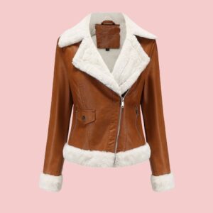 Lined Leather Jacket Womens