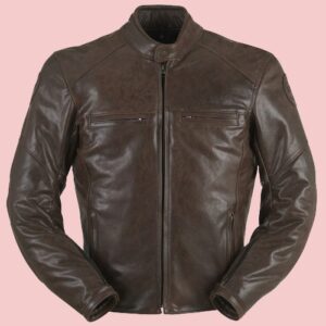 Vince Leather Jacket Mens