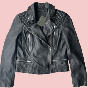 All Saints Cargo Leather Biker Jacket