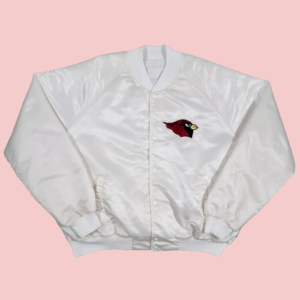 Arizona Cardinals 80s Bomber Satin Jacket