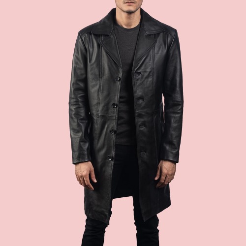 Black Long Leather Jacket
