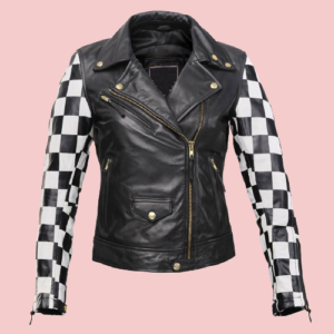 Checkered Leather Jacket