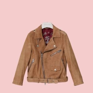 Kid Brown Leather Jacket