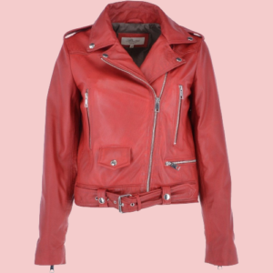 Ladies Leather Motorcycle Jacket