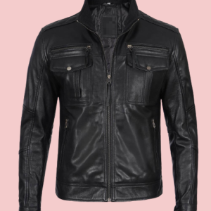 Leather Utility Jacket