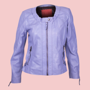 Mauve Leather Jacket