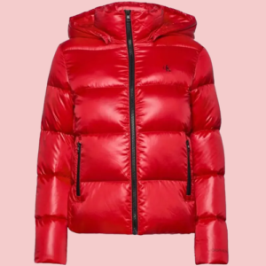 Mens Red Puffer Jacket
