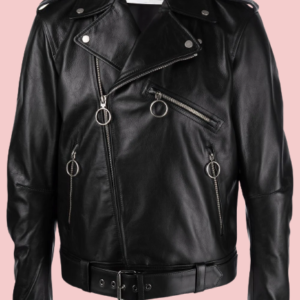 Printed Leather Jacket