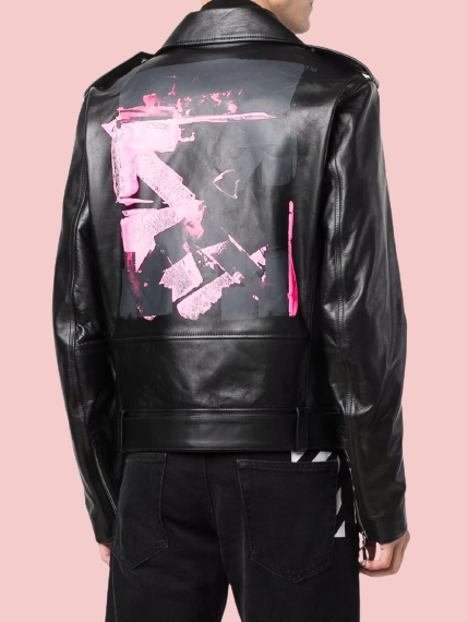 Printed Leather Jacket - AirBorne Jacket