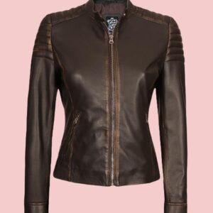 Thin Leather Jacket Womens