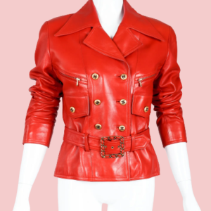 Vintage Red Leather Jacket