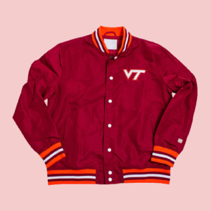 Virginia Tech Hokies Vintage Script Satin Jacket