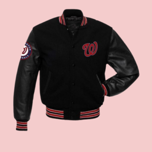 Washington Nationals Black Varsity Jacket