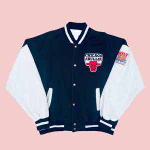 Chicago Bulls 1990s Chalk Line Bomber Varsity Jacket