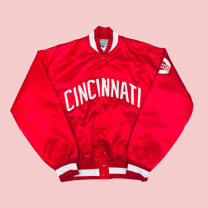 Cincinnati Reds 1980s Bomber Satin Jacket