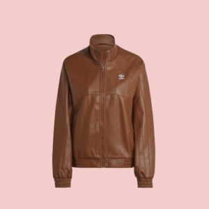 Faux Brown Leather Jacket