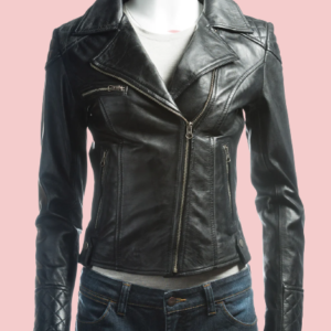 Fitted Black Leather Jacket