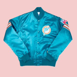 Miami Dolphins 1980s Starter Bomber Satin Jacket