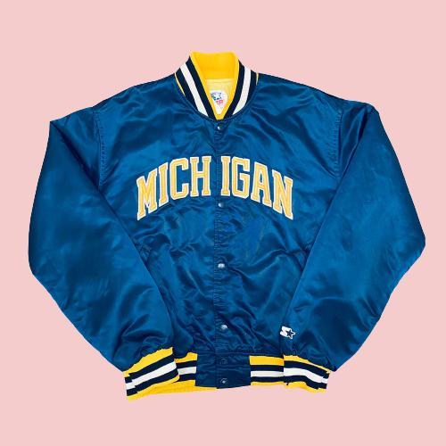 Michigan Wolverines Starter Varsity Jacket - AirBorne Jacket